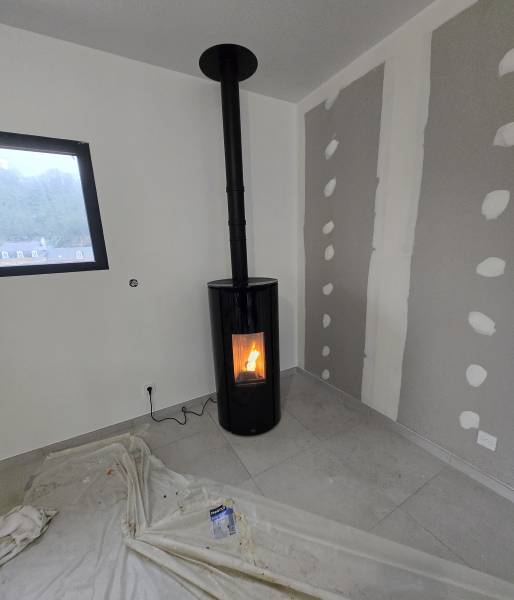 Pose d’un poêle à granules à DIEPPE