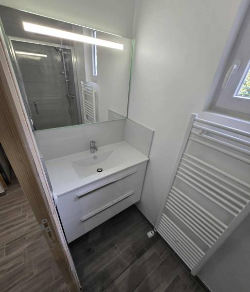 Création d'une salle de bain dans une ancienne chaufferie