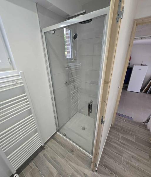 Création d'une salle de bain dans une ancienne chaufferie