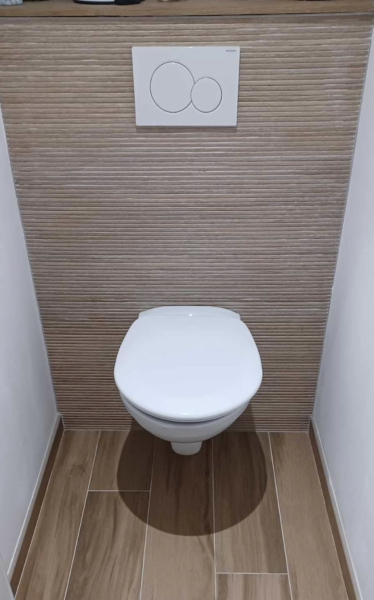 Rénovation d’un WC à OUVILLE L’ABBAYE, proche de YERVILLE